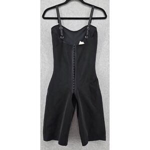 Faja Columbiana Shapewear Body Suit Sz M Black Knee Length Adjustable Snatch